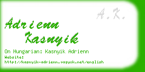 adrienn kasnyik business card